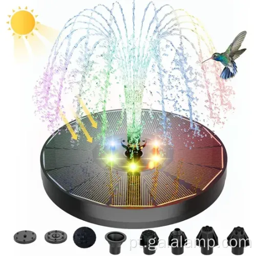 Bomba de fonte de jardim movida a energia solar ecológica